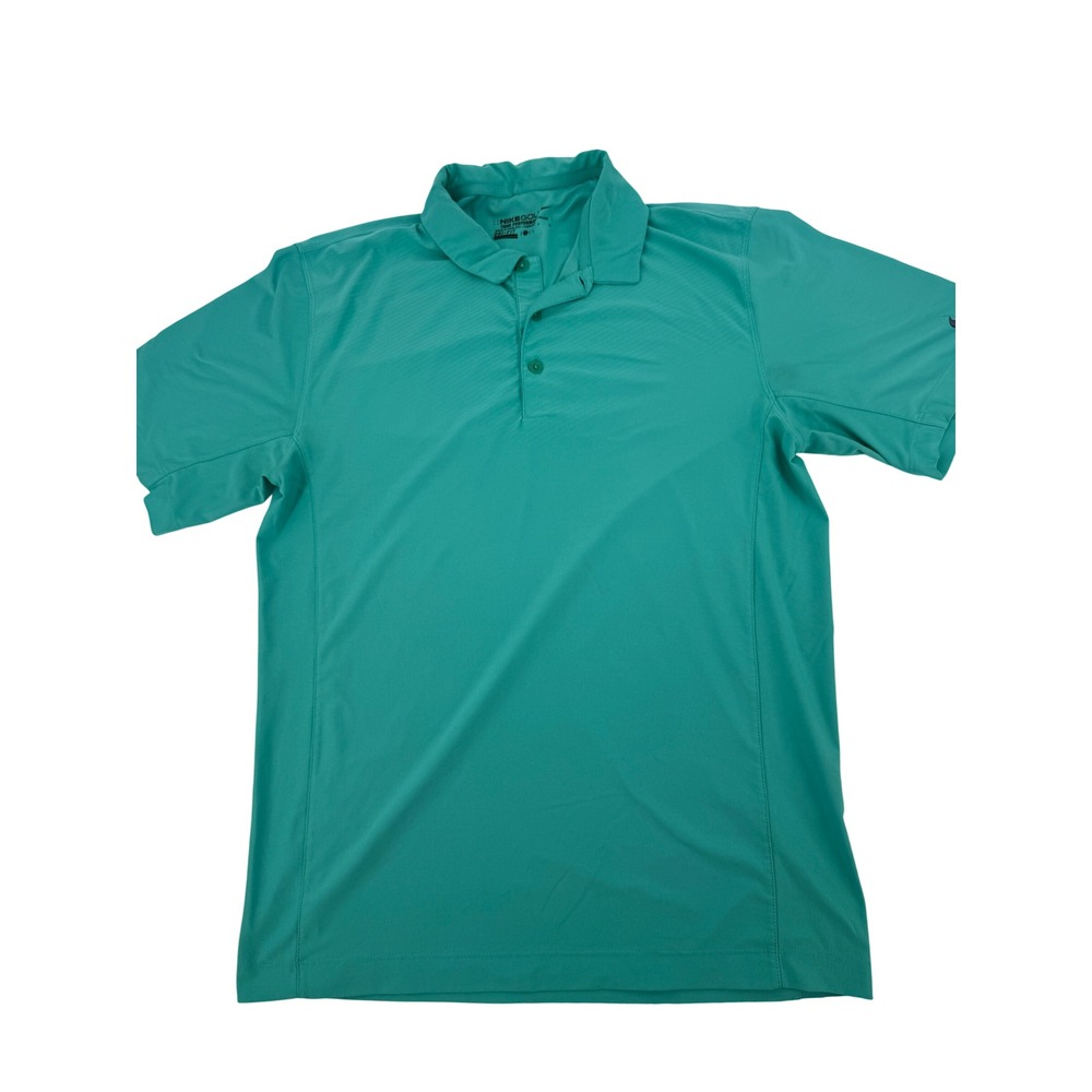 Nike Golf Polo Shirt Mens Small Teal Dri-FIT Tour Performance Short Sleeve